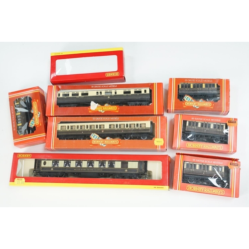 140 - 44 Boxed Hornby OO gauge items of rolling stock to include R4146A Pullman 3rd Class Kitchen Car, R47... 