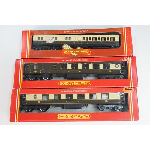 140 - 44 Boxed Hornby OO gauge items of rolling stock to include R4146A Pullman 3rd Class Kitchen Car, R47... 