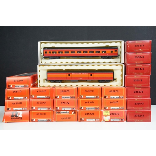 143 - 25 Boxed Rivarossi HO gauge items of rolling stock to include 6633/0 Atlantic Coast Line, 2857/10 So... 