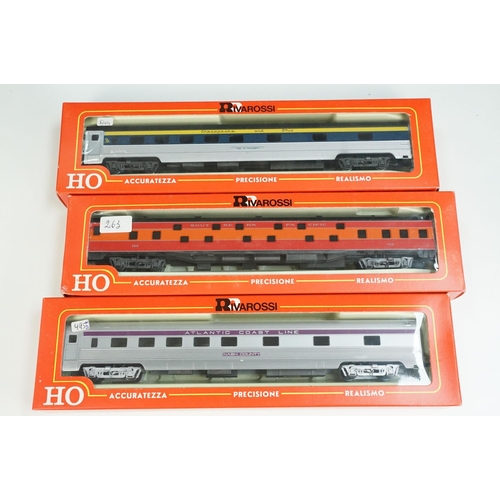 143 - 25 Boxed Rivarossi HO gauge items of rolling stock to include 6633/0 Atlantic Coast Line, 2857/10 So... 