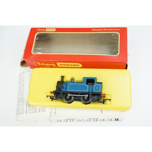 173 - Boxed Triang Hornby OO gauge R355B 0-4-0 Industrial Loco Nellie blue livery, a repainted 0-4-0 locom... 