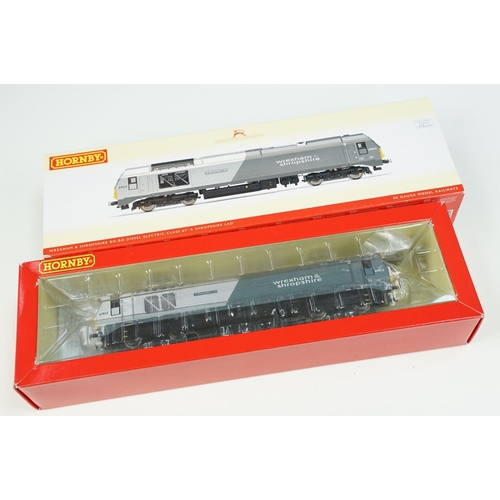 181 - Two boxed Hornby OO gauge locomotives to include R3038 Wrexham & Shropshire Bo Bo Diesel electric cl... 