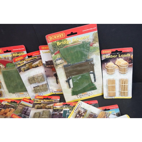 76 - Around 100 carded & boxed Hornby Skaledale OO gauge accessory items to include Wooden Summer House, ... 