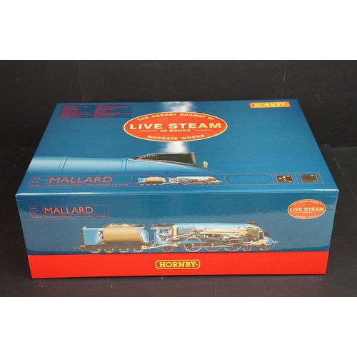 148 - Boxed Hornby OO Gauge Live Steam R1041 Class A4 4-6-2 LNER Mallard set, in original factory sealed p... 