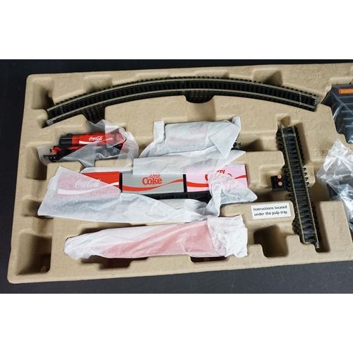 157 - Boxed Hornby OO gauge R1276 Coca Cola Summertime Train Set, with outer trade box, complete and appea... 