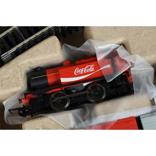 157 - Boxed Hornby OO gauge R1276 Coca Cola Summertime Train Set, with outer trade box, complete and appea... 