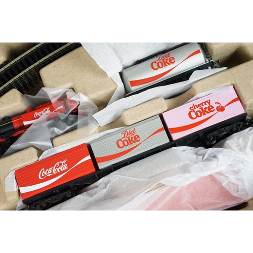 157 - Boxed Hornby OO gauge R1276 Coca Cola Summertime Train Set, with outer trade box, complete and appea... 