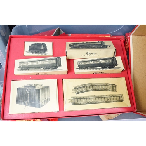 163 - Quantity of OO gauge model railway accessories to include trackside buildings, boxed Hornby Mainline... 