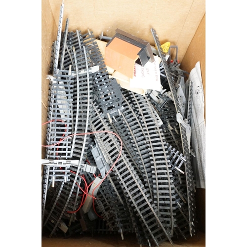 163 - Quantity of OO gauge model railway accessories to include trackside buildings, boxed Hornby Mainline... 