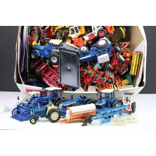 Collection of diecast model tractors and farming models to include ...