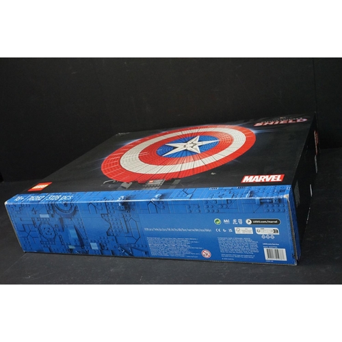 1436 - Lego - Boxed Lego Marvel Captain America's Shield set, factory sealed, box showing storage wear & sq... 