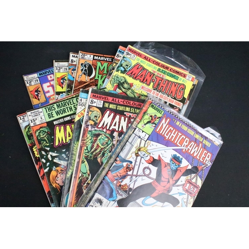 1636 - Comics - Collection of mid 20th C Marvel / DC comics featuring The Human Fly, Firestorm, Doctor Who,... 