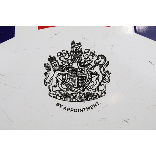 116 - Bentley convex enamel sign, Union Jack design with Bentley logo and wings within central circle, wit... 