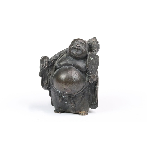 188 - Cast bronze Japanese' Seven Lucky Gods' figurines, each figure with moulded each measuring approx 4.... 