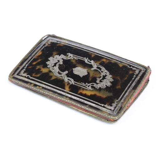 228 - A small group of mixed collectables to include a faux tortoiseshell needle case with silver inlay, f... 