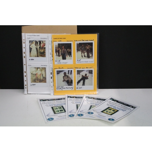 258 - A collection of four sets of production used polaroid photographs from the film 'Gangs of New York' ... 