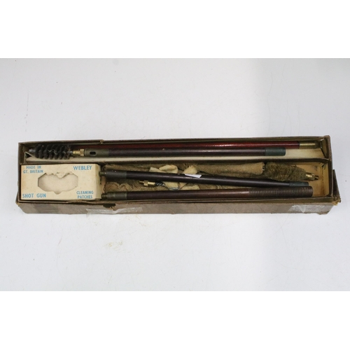 272 - A boxed Webley air rifle cleaning kit together with a Moy's patent Ellipsograph within fitted wooden... 