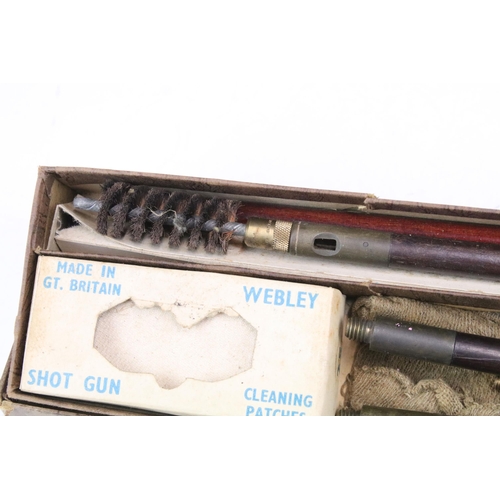 272 - A boxed Webley air rifle cleaning kit together with a Moy's patent Ellipsograph within fitted wooden... 