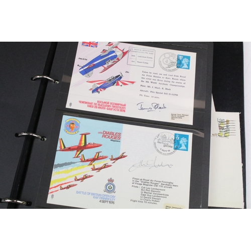 393 - Collection of Royal Air Force Museum first day covers across eight albums plus loose examples, most ... 