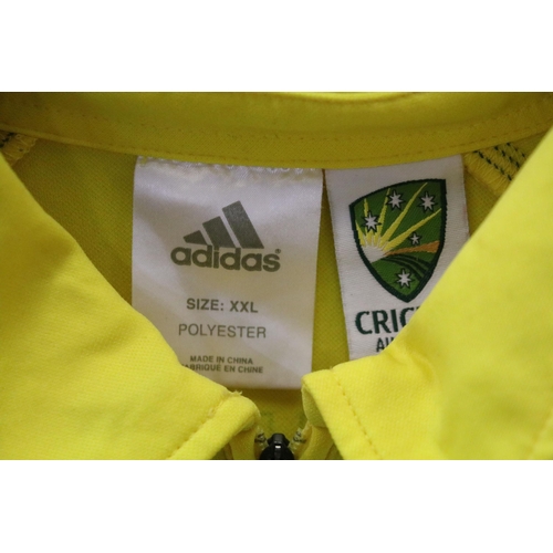 398 - 2004 Australia Cricket shirt with two team signatures to front. Size XXL.