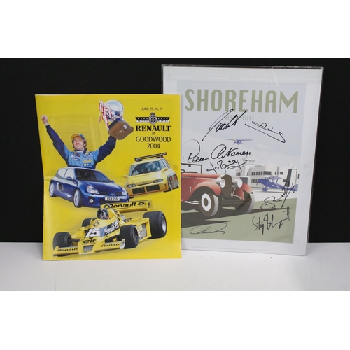 400 - Collection of Speedway and car racing ephemera. The lot to include a Ralf Schumacher signed photo, J... 