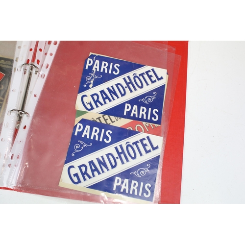 278 - A collection of unused vintage hotel and travel luggage labels