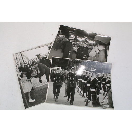 298 - A collection of original Black & White photographs within folder titled 'The Royal Visit' from the 2... 