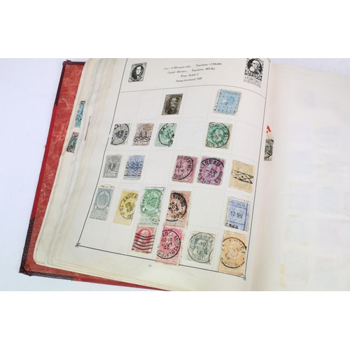 306 - A collection of stamps to include a Strand album with contents to include many early world and commo... 