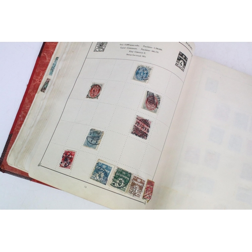 306 - A collection of stamps to include a Strand album with contents to include many early world and commo... 