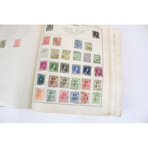 306 - A collection of stamps to include a Strand album with contents to include many early world and commo... 