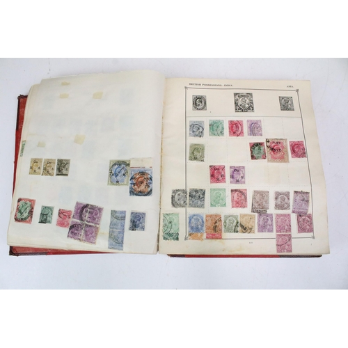 306 - A collection of stamps to include a Strand album with contents to include many early world and commo... 