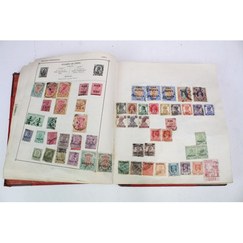 306 - A collection of stamps to include a Strand album with contents to include many early world and commo... 