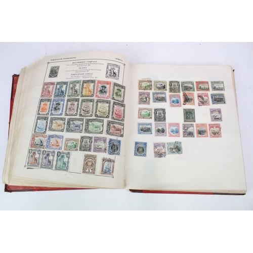 306 - A collection of stamps to include a Strand album with contents to include many early world and commo... 