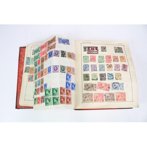 306 - A collection of stamps to include a Strand album with contents to include many early world and commo... 