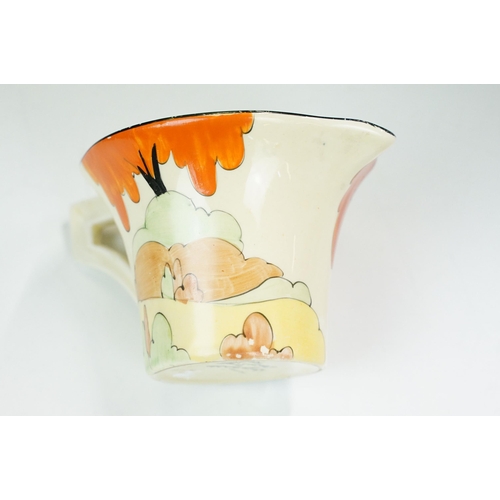 10 - Art Deco Bizarre by Clarice Cliff conical jug, H 8cm