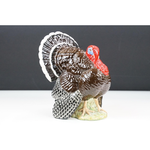 13 - Beswick Bronze Turkey 1957, H 18.5cm