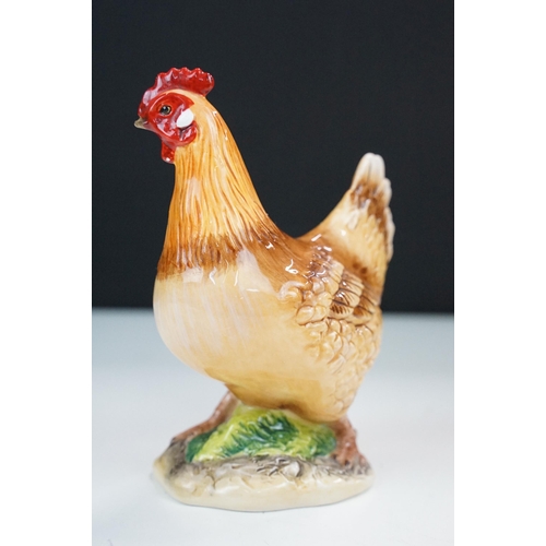 23 - John Beswick collection of three ceramic figurines to include Rhode Island Red Cockerel JBB13RI, Buf... 