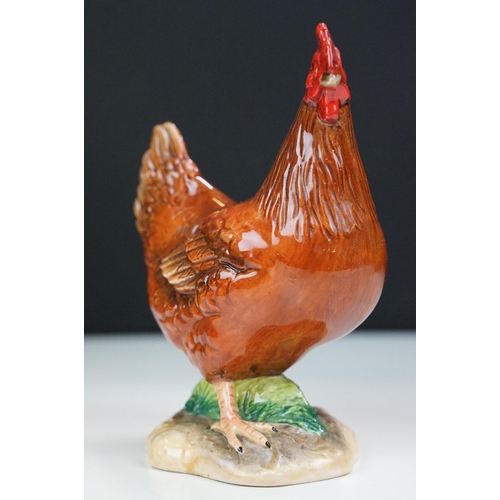 23 - John Beswick collection of three ceramic figurines to include Rhode Island Red Cockerel JBB13RI, Buf... 