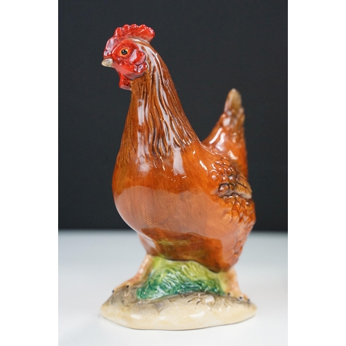 23 - John Beswick collection of three ceramic figurines to include Rhode Island Red Cockerel JBB13RI, Buf... 