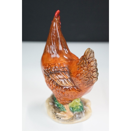 23 - John Beswick collection of three ceramic figurines to include Rhode Island Red Cockerel JBB13RI, Buf... 