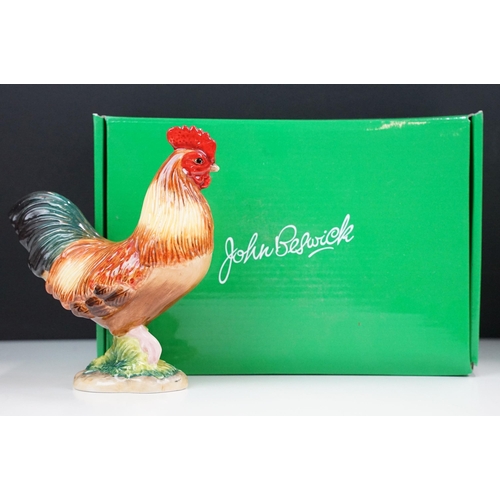 23 - John Beswick collection of three ceramic figurines to include Rhode Island Red Cockerel JBB13RI, Buf... 