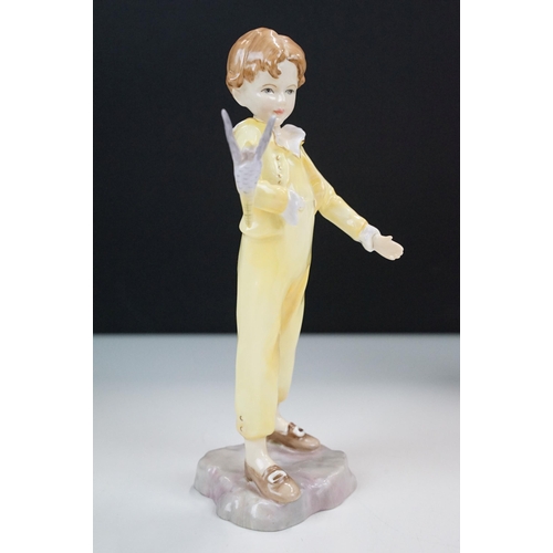 26 - Trio of  Royal Worcester ceramic figurines to include a 'Sunday's child' 3518 with inscription 'But ... 