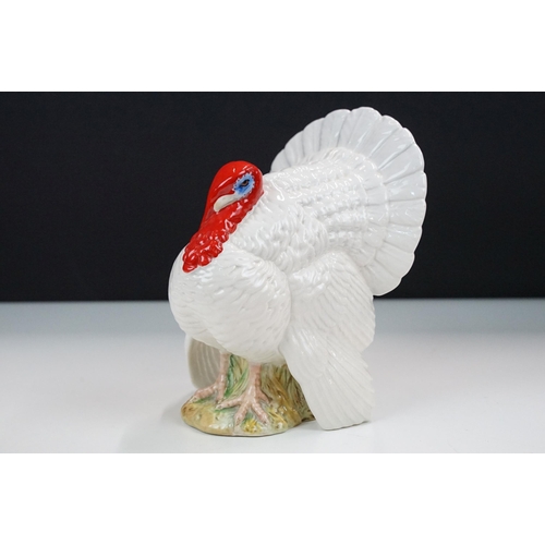 30 - Beswick White Turkey figurine, 1957, H 18cm