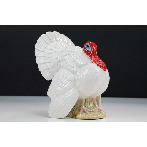 30 - Beswick White Turkey figurine, 1957, H 18cm