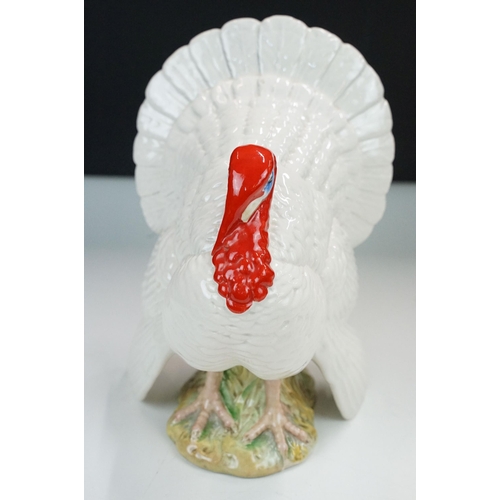 30 - Beswick White Turkey figurine, 1957, H 18cm