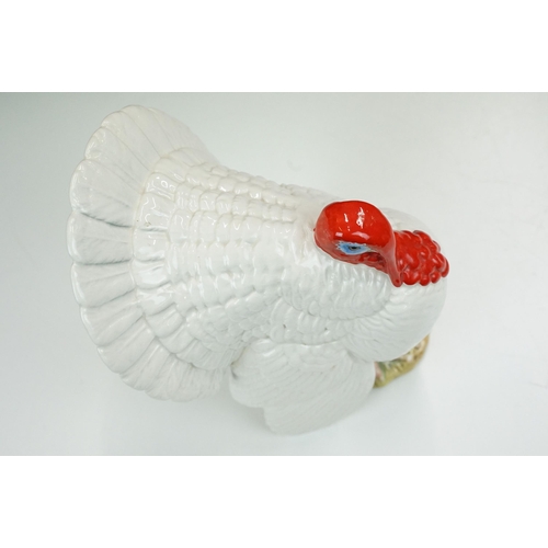 30 - Beswick White Turkey figurine, 1957, H 18cm