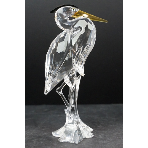 34 - Collection of five Swarovski crystal figurines to include a Pegasus, eagle, horse standing, horse re... 