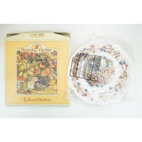 38 - Collection of eight Royal Doulton Brambly Hedge plates to include, 'The Entertainment', 'Winter Plat... 