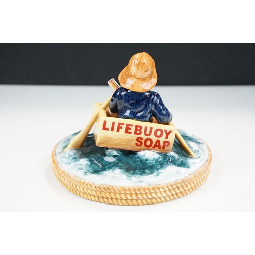 42 - Royal Doulton Lifebuoy Soap Boy MCL30 No.219 and Royal Doulton John Ginger AC6 figures No. 1297, bot... 