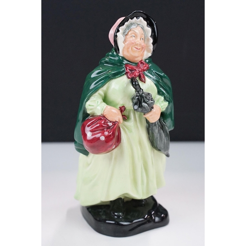 43 - Royal Doulton 'Sairey Gamp' HN 2100 figurine of a woman with umbrella, H 19cm